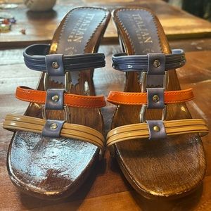 Made in Italy, Italian shoemaker high heel sandal.
